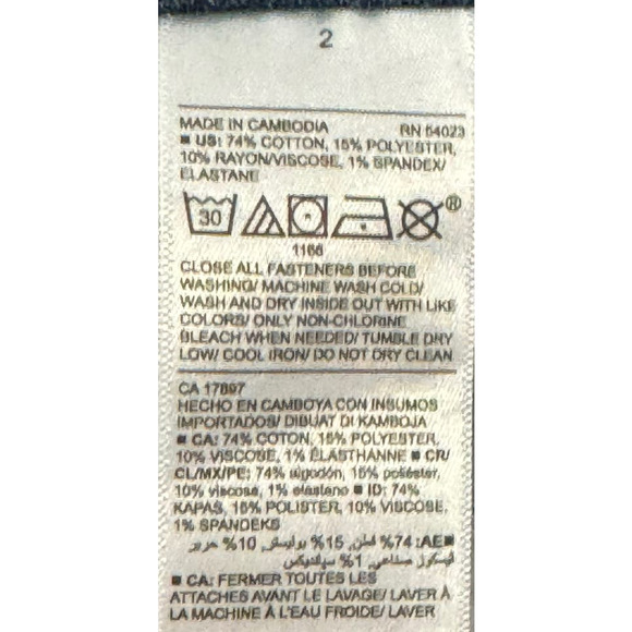 Old Navy Women's Jeans Super Skinny Mid-Rise Slim 5-Pocket Dark Denim Blue Sz. 2 - Picture 9 of 10